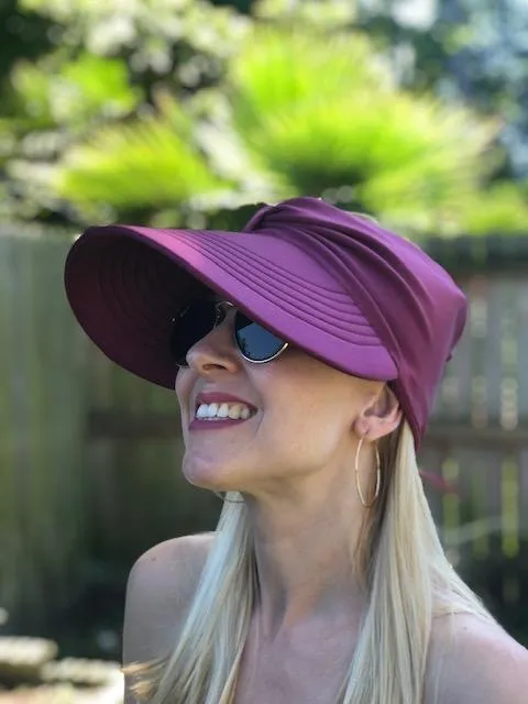 Elegant Visor Summer Hat with UV 50  SPF
