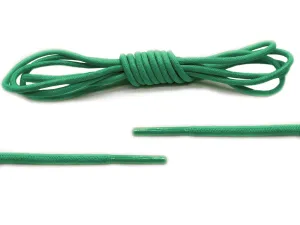 Green Round Waxed Laces