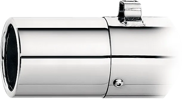 SuperTrapp 108-8029 Billet End Cap - Chrome - Fluted